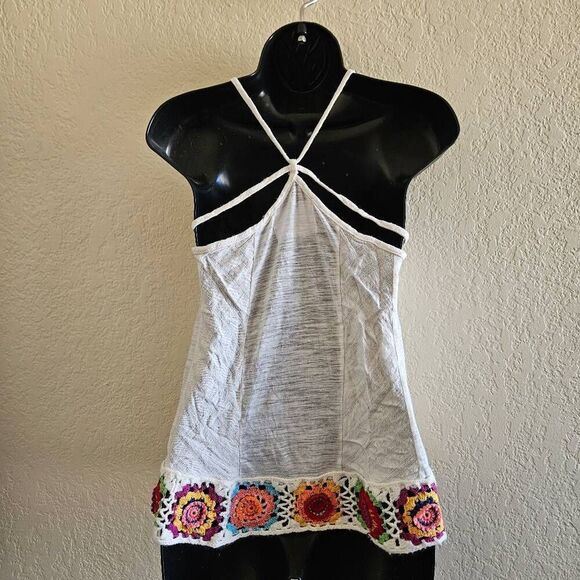 Sloane Rouge Crochet Accented Tank Top - Picture 5 of 7